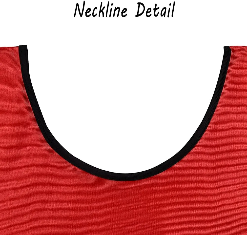 12 Pack Scrimmage Training Vest, Sports Pinnies, Practice Jerseys, Practice Vest for Adult Youth Kids.