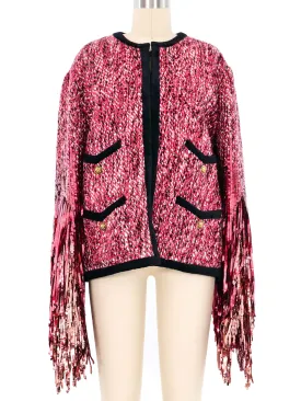 2018 Gucci Sequin Fringed Tweed Jacket