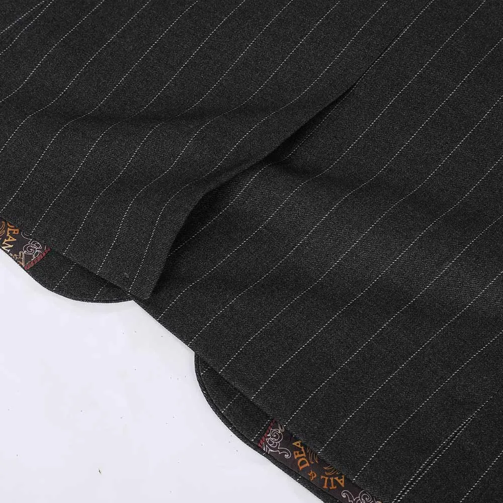 3-Piece Black Suit Stripe Design Suit