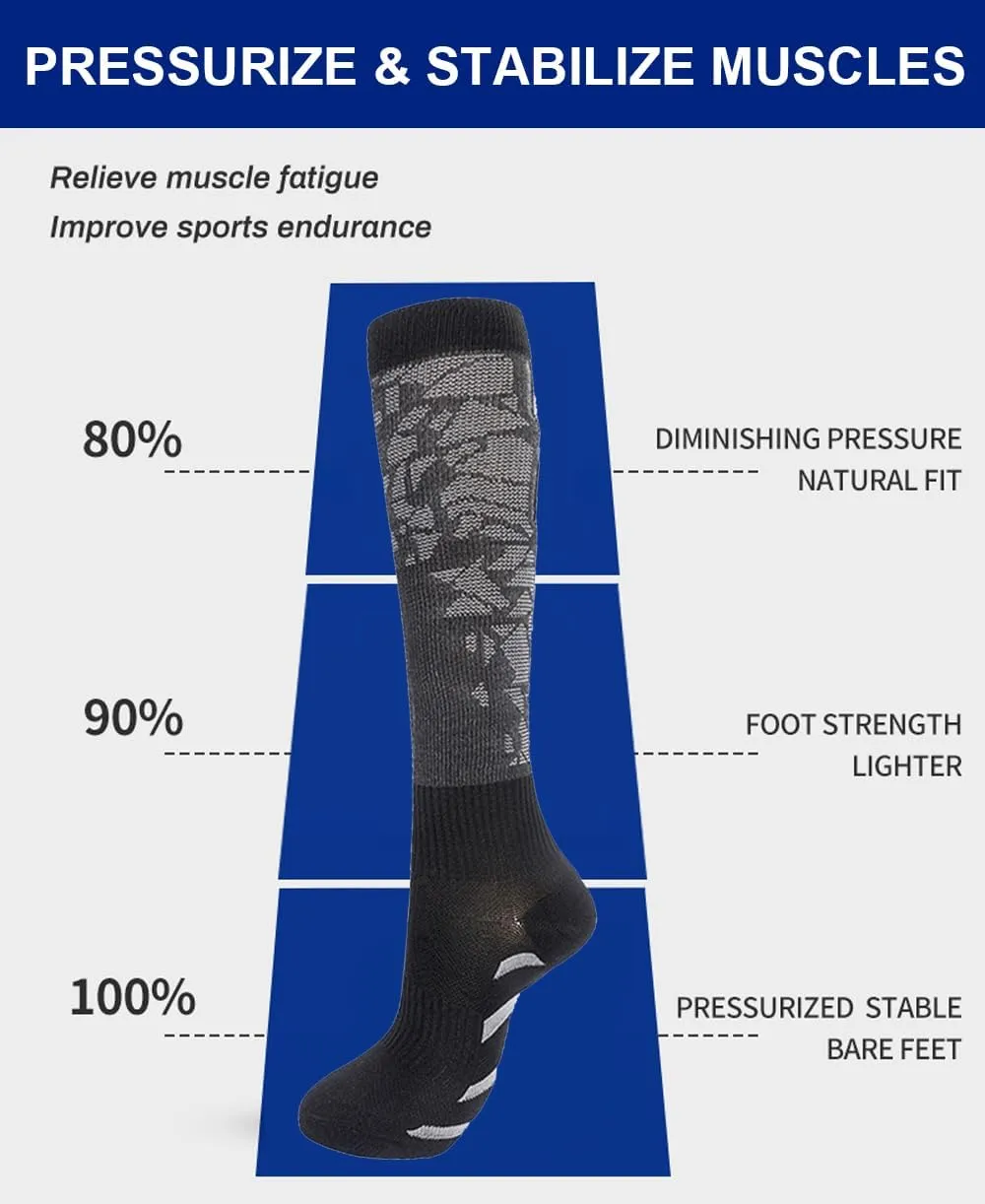6 Pairs Compression Socks for Women Men 15-20 mmhg Knee High, Womens Compression Socks Compression Stockings for Women Men