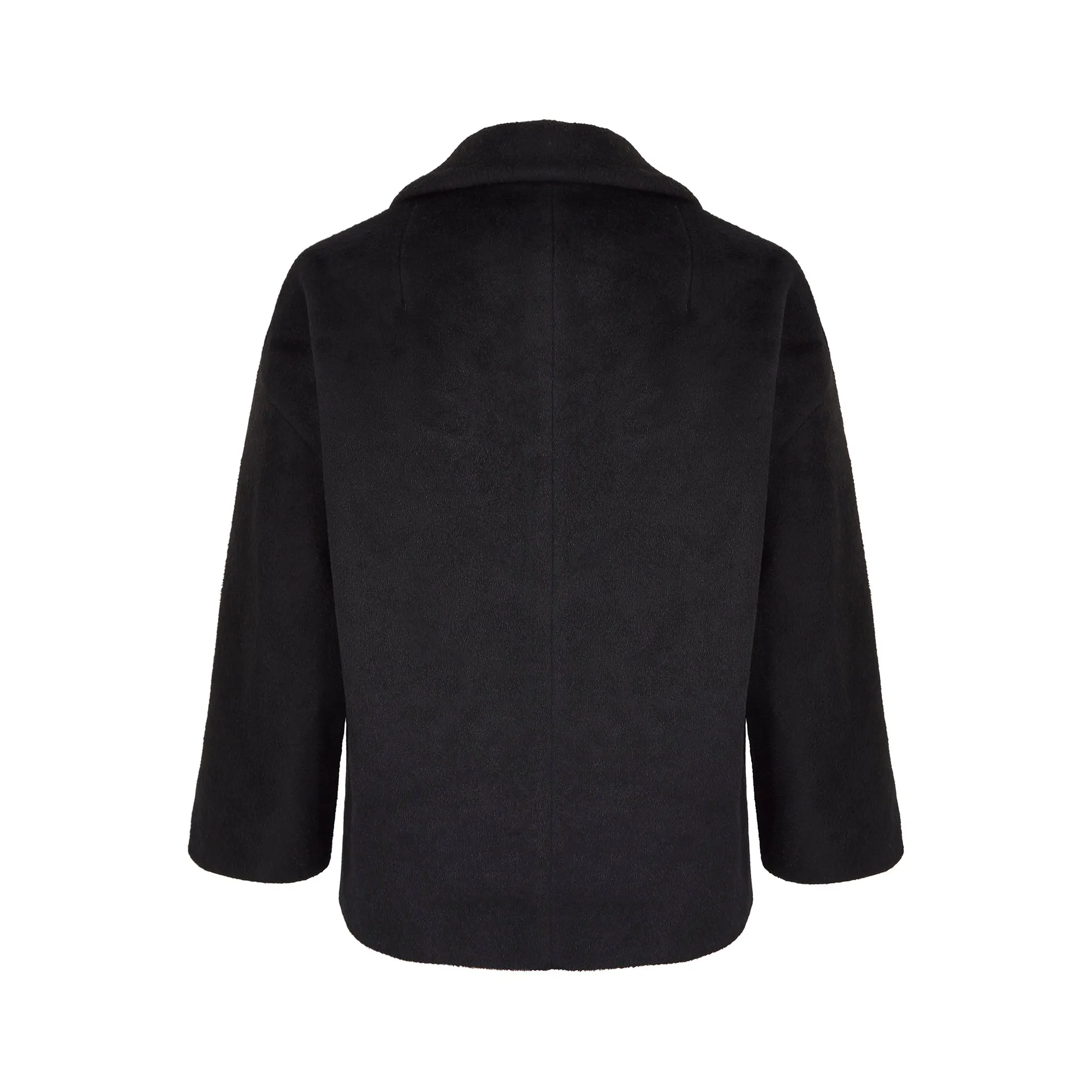 ARCHIVE - 1950s Lilli Ann Black Felt Wool Box Jacket