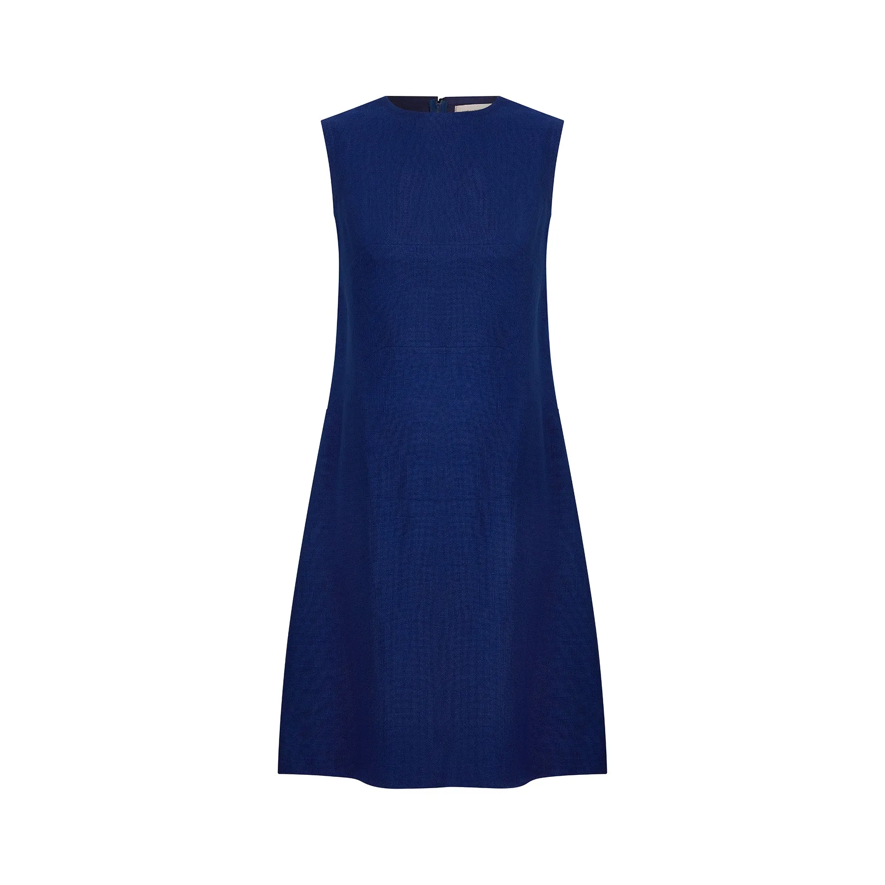 ARCHIVE: 1960s Marcel Fenez French Blue Linen Dress Suit