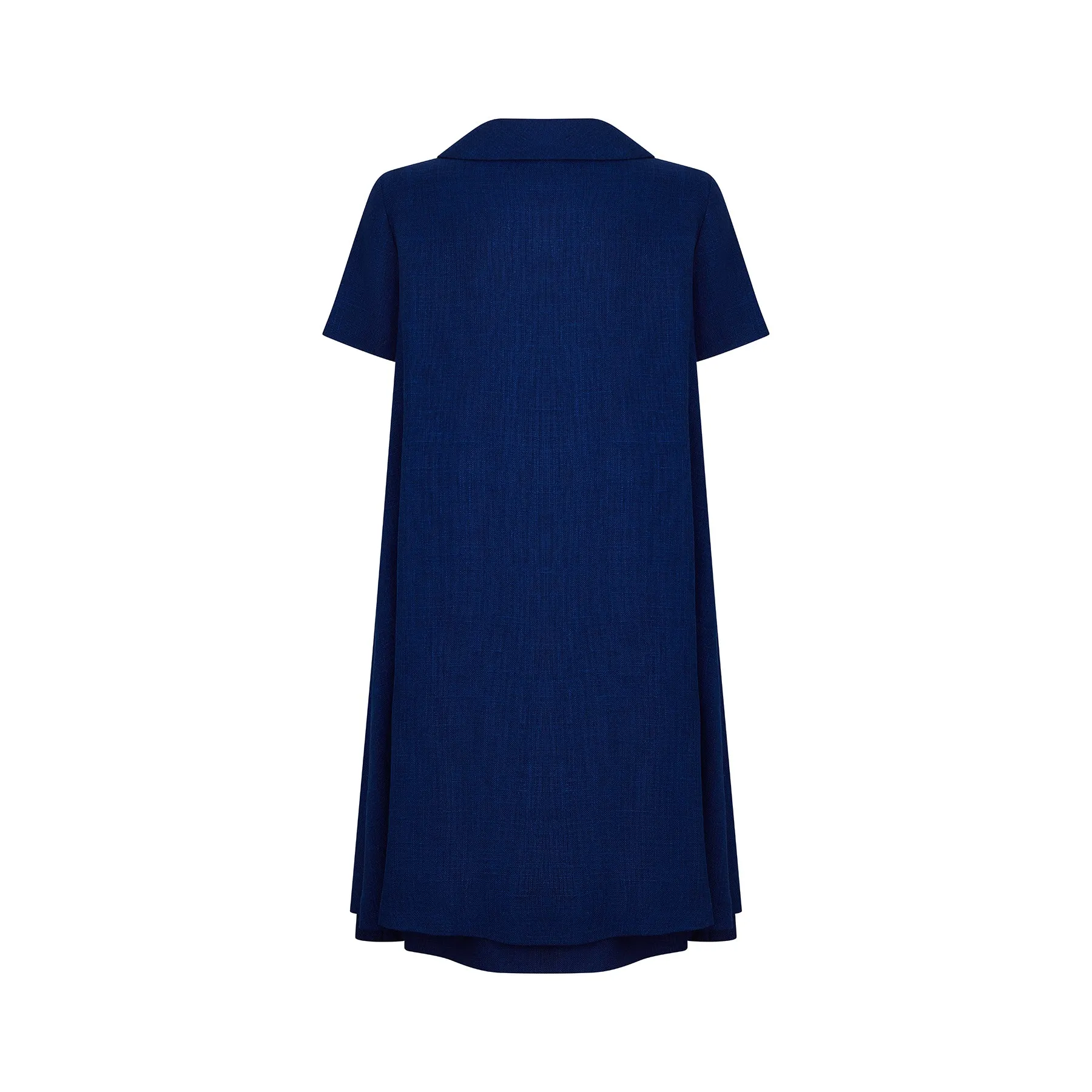 ARCHIVE: 1960s Marcel Fenez French Blue Linen Dress Suit
