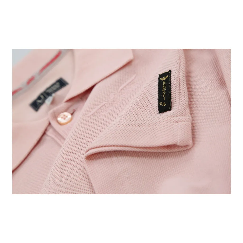 Armani Jeans Polo Shirt - XS Pink Cotton