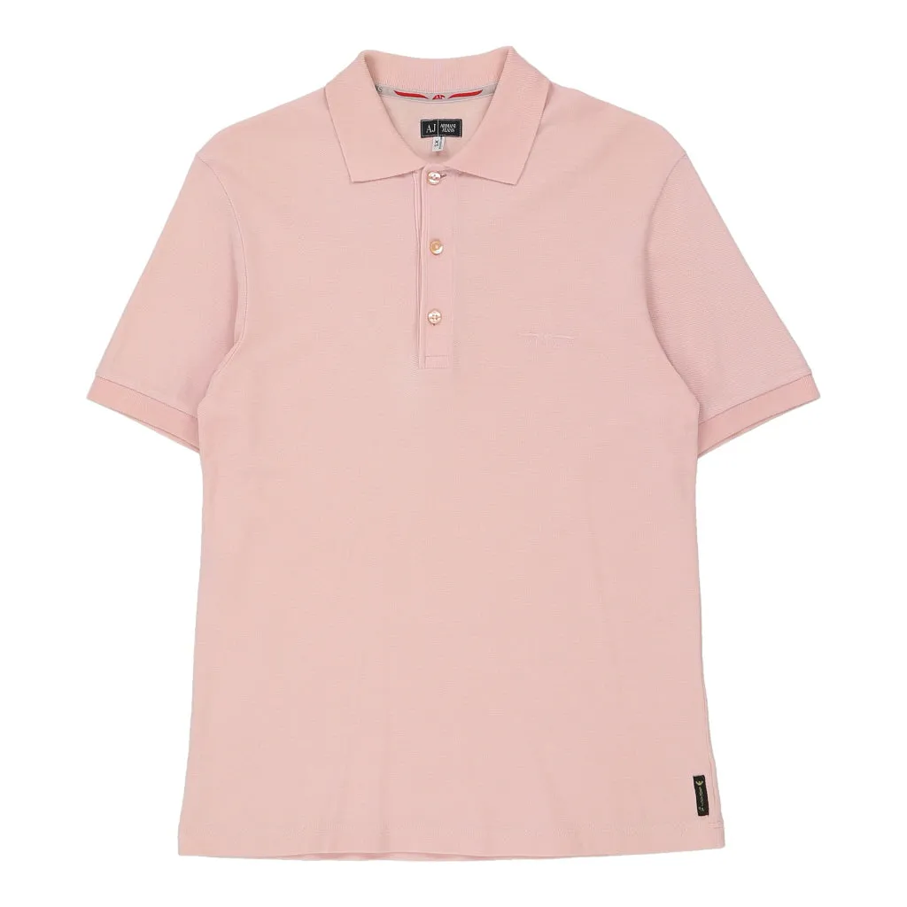 Armani Jeans Polo Shirt - XS Pink Cotton