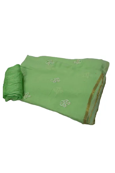Beautiful Pure Chiffon Emroidery Saree