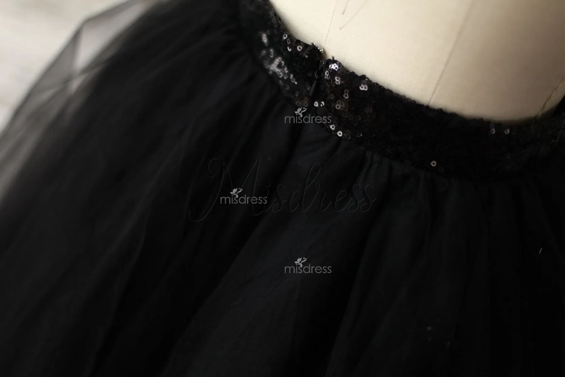 Black Tulle Petticoat Underskirt Crinoline TUTU Skirt