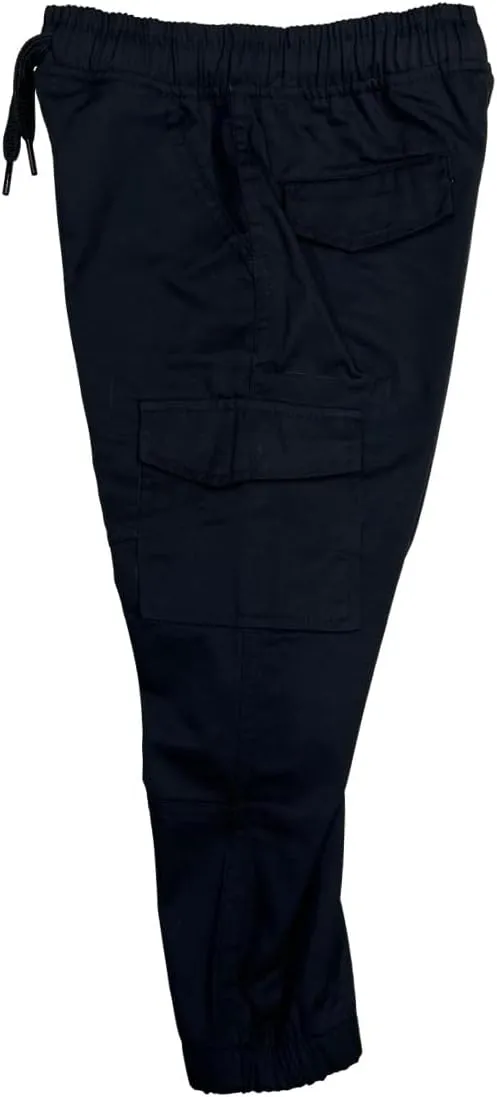 Boy's Uniform All Elastic Waist Pull-on Twill Pants BU03 CG04 JG05