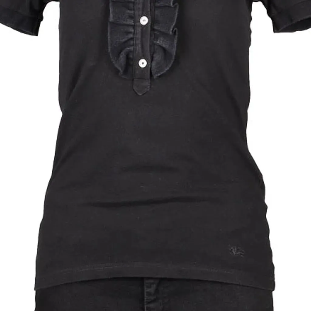 Burberry London Polo Shirt - Small Black Cotton