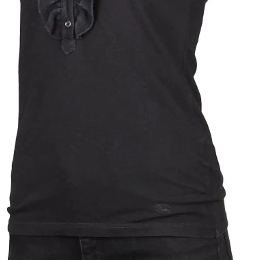 Burberry London Polo Shirt - Small Black Cotton