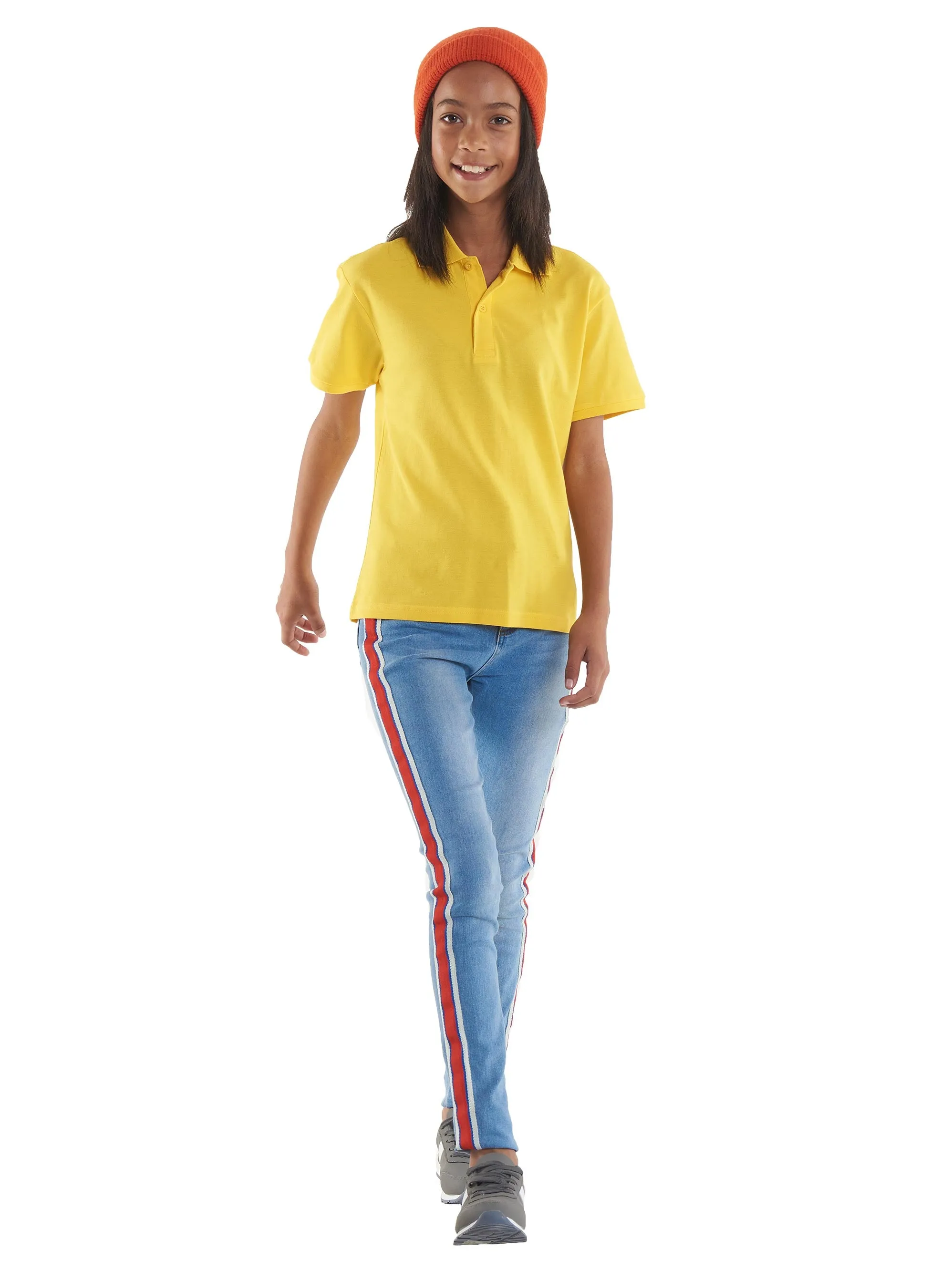 Childrens Active Cotton Poloshirt | French Navy