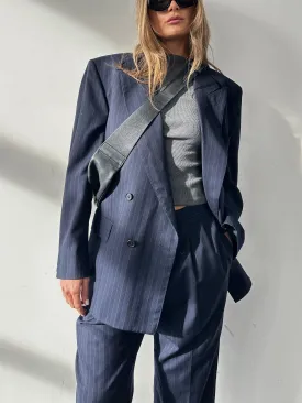 Christian Dior Monsieur Pinstripe Pure Wool Double Breasted Suit - 44S/W34