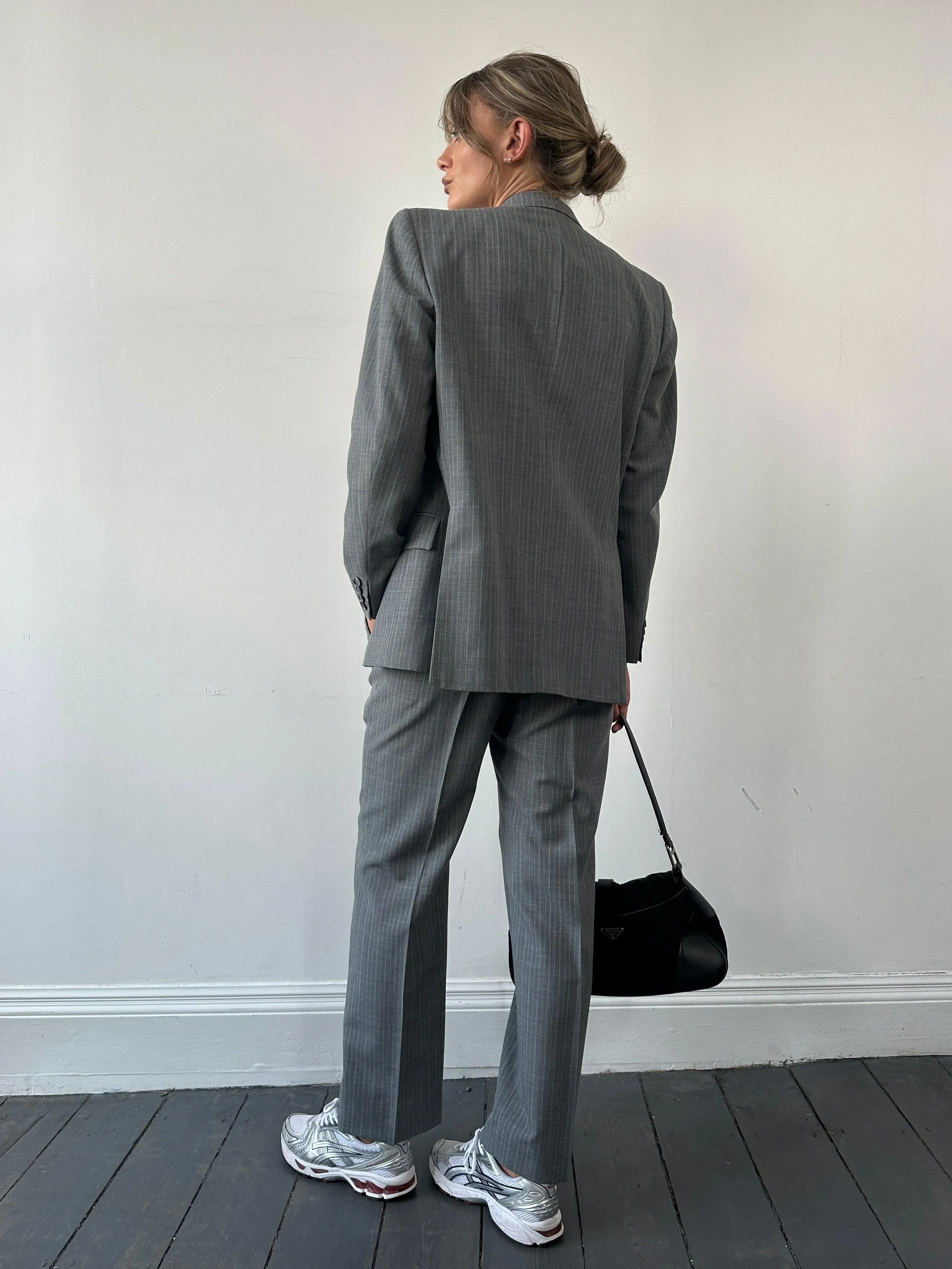 Christian Dior Monsieur Pinstripe Wool Single Breasted Suit - 40S/W34