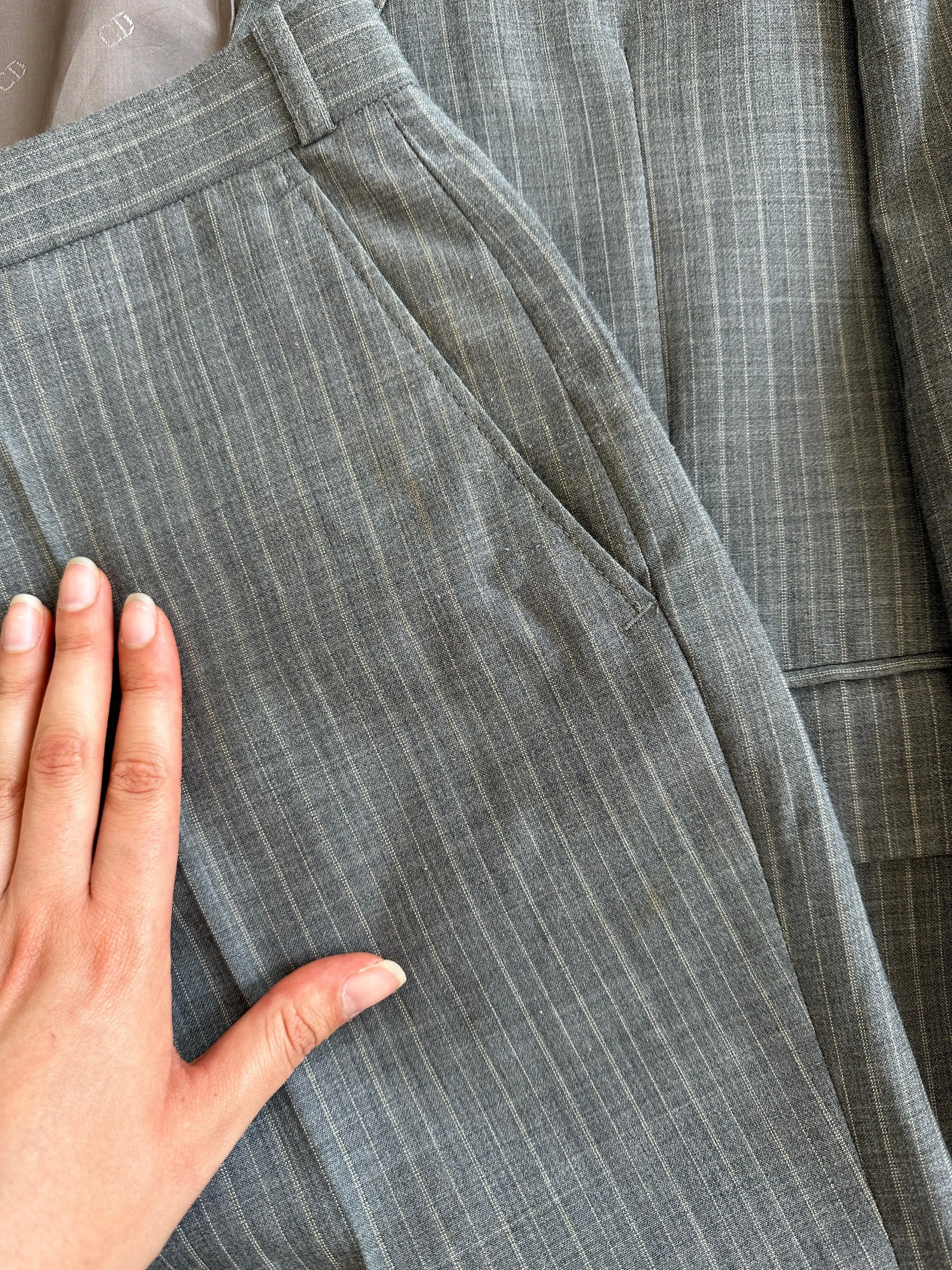 Christian Dior Monsieur Pinstripe Wool Single Breasted Suit - 40S/W34