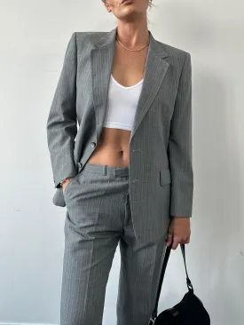 Christian Dior Monsieur Pinstripe Wool Single Breasted Suit - 40S/W34