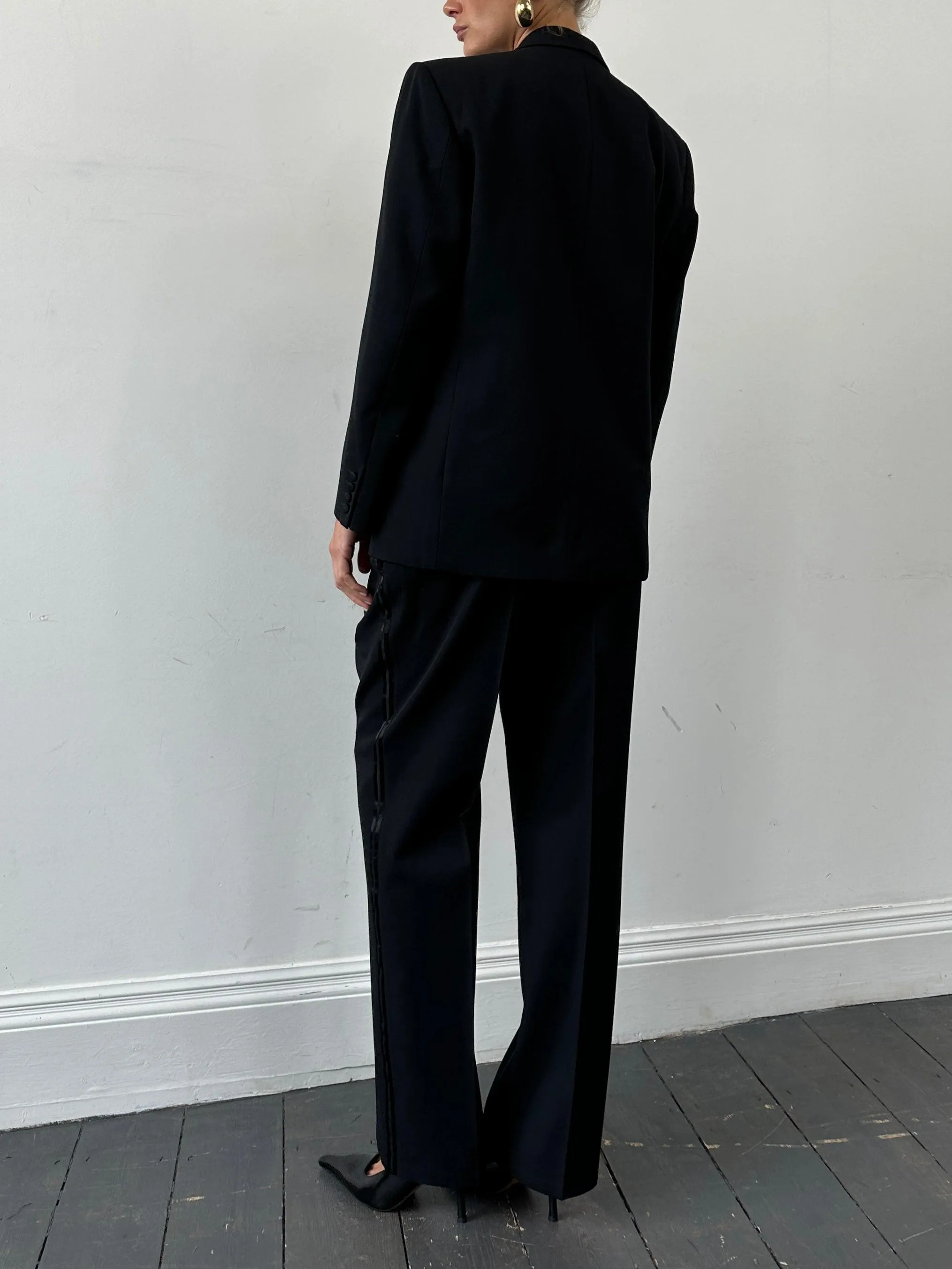 Christian Dior Monsieur Tuxedo Double Breasted Suit - 42S/W34