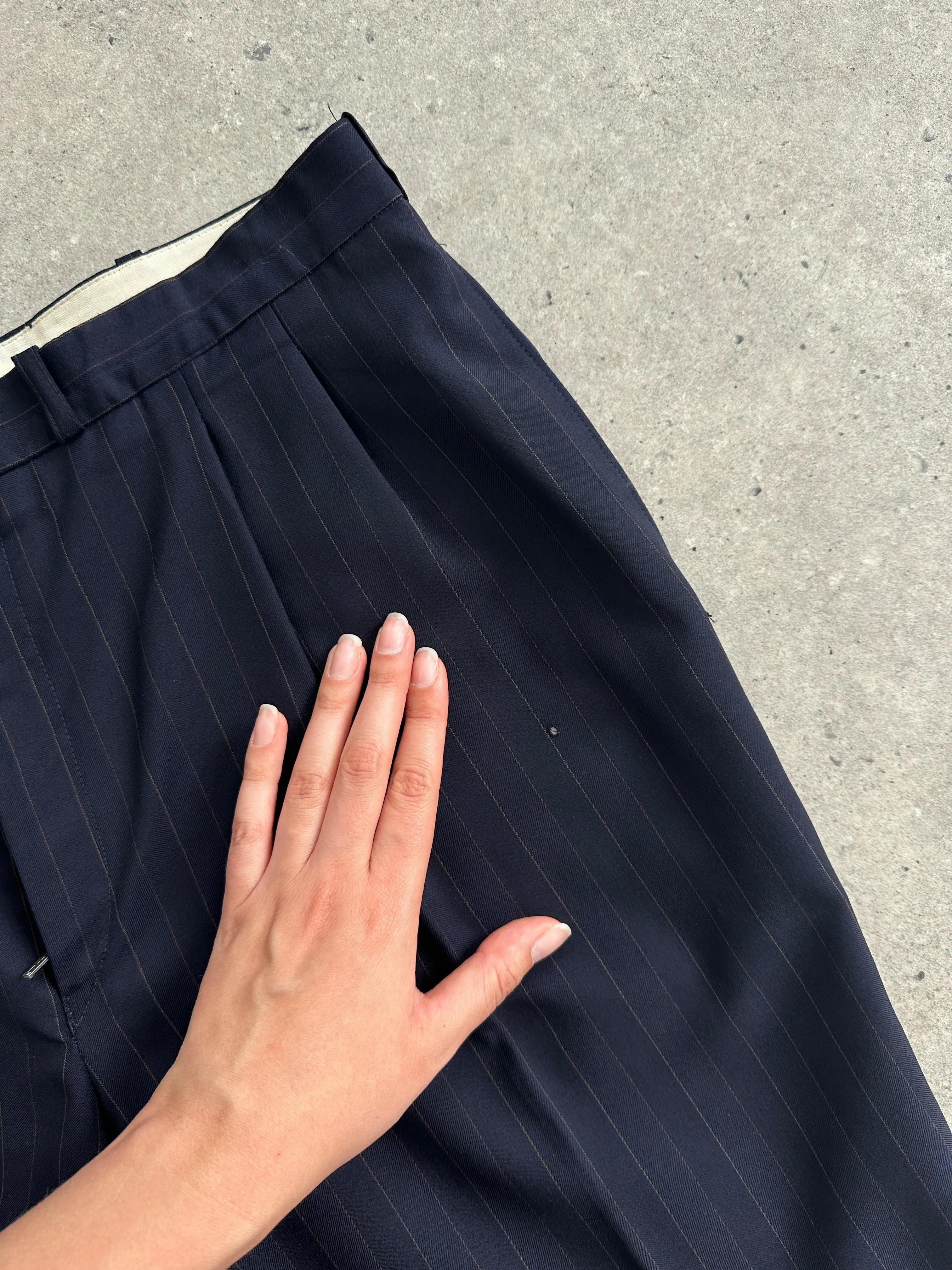 Christian Dior Pinstripe Pure Wool Double Breasted Suit - 44R/W34