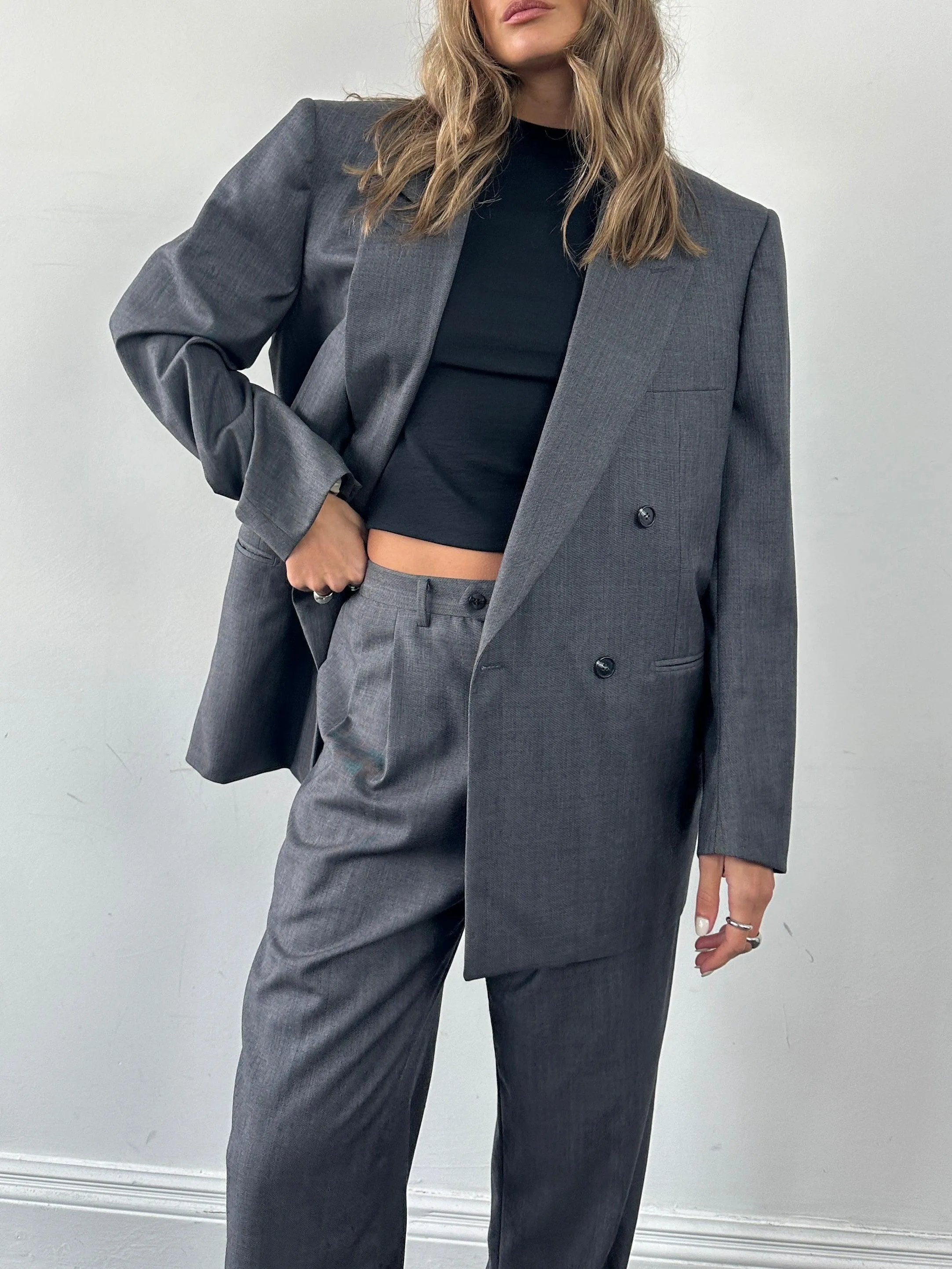 Christian Dior Pure Wool Double Breasted Suit - 44S/W34