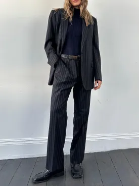 Christian Dior Pure Wool Pinstripe Suit - 42L/W34