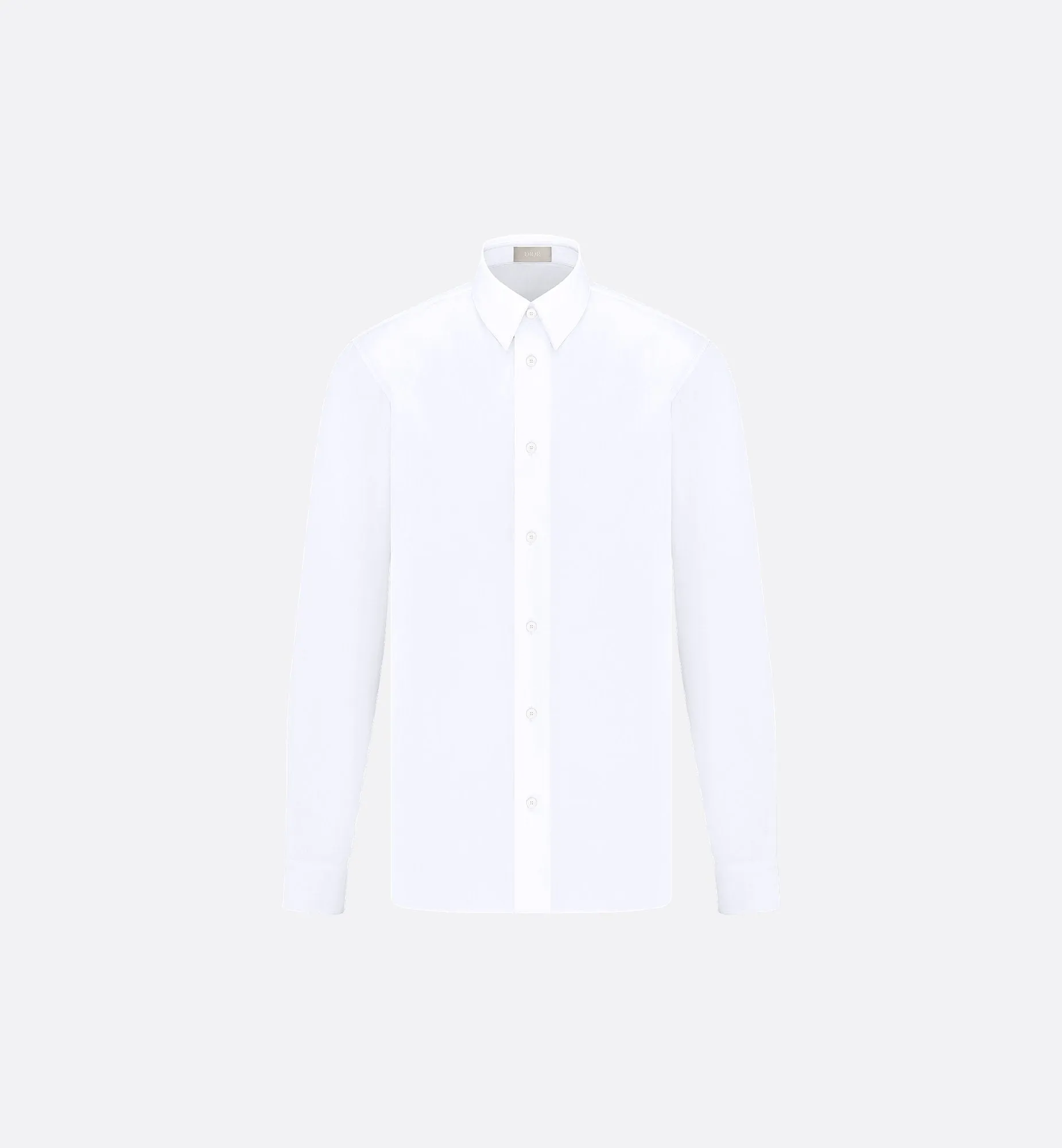 Classic Shirt White Cotton Poplin