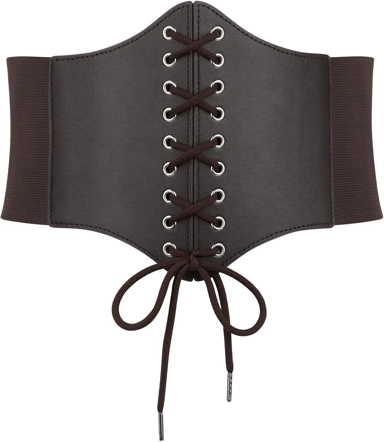 Corset Belt for Women, Lace Up Elastic Waist Belt,Tied Waspie Corset Belts for Women Halloween Costume