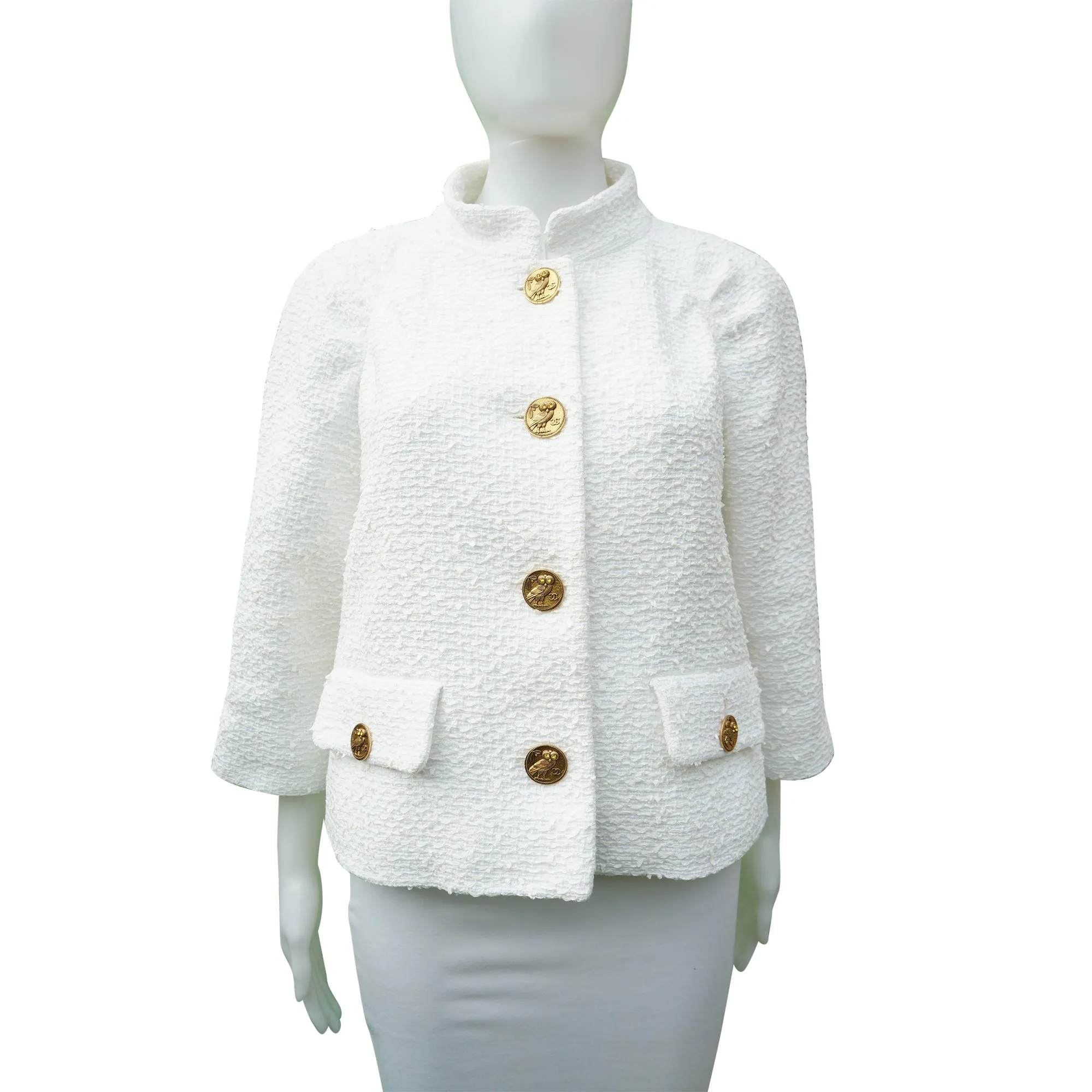 CRUISE 2018 CHANEL PARIS-ATHENS LA MODERNITE DE L'ANTIQUITE TWEED JACKET