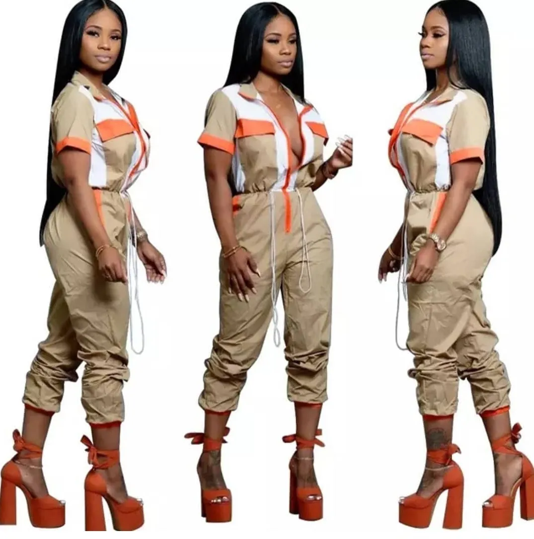 Dior Breeze Women's Elegant V Neck Jumpsuit Casual Straight Trousers Business Romper Formal Jumpsuit