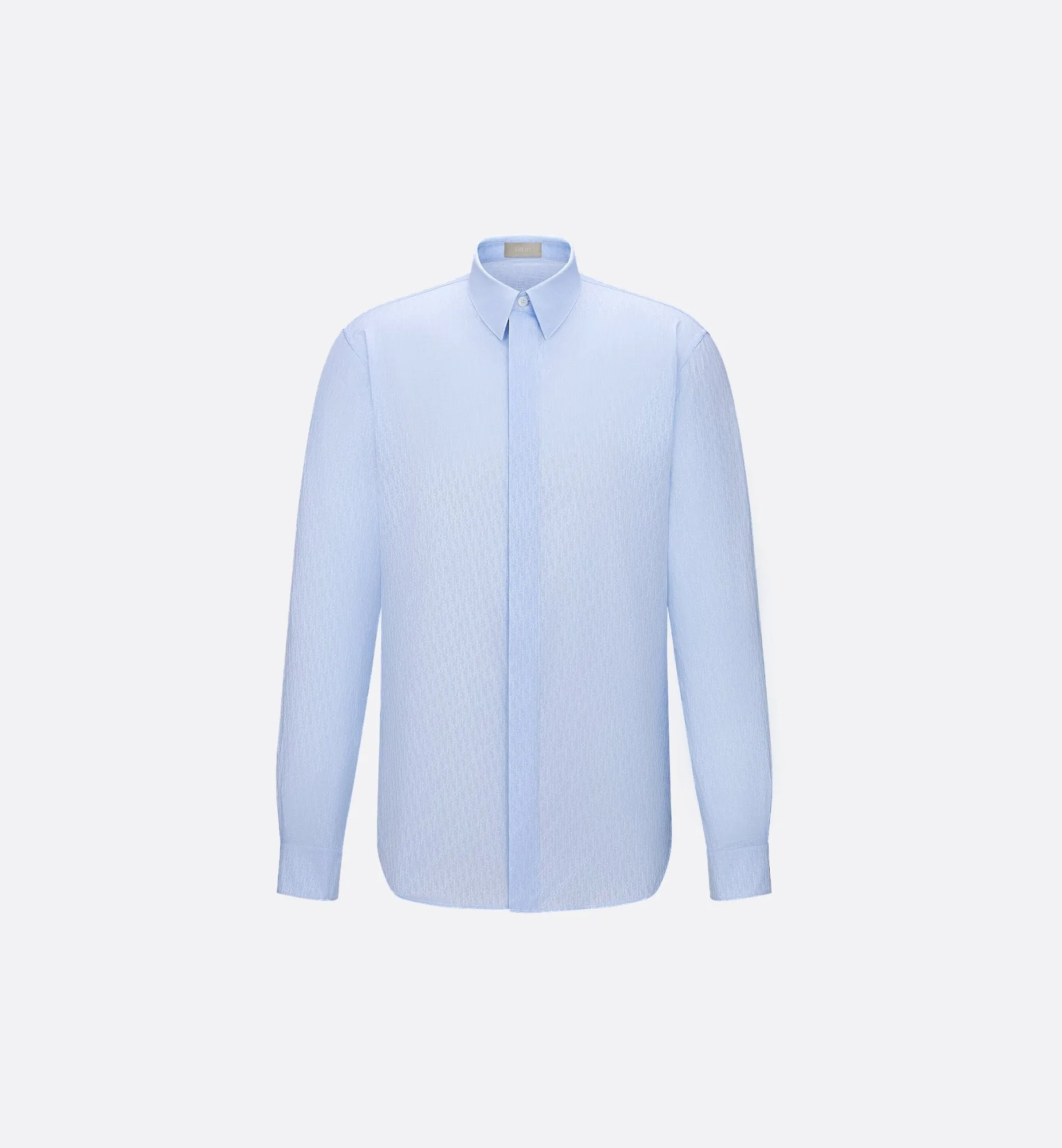 Dior Oblique Shirt Blue Cotton Jacquard