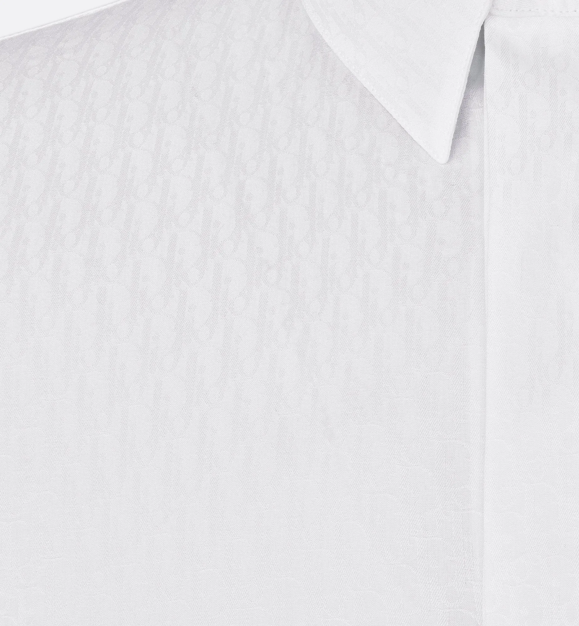 Dior Oblique Shirt White Cotton Jacquard