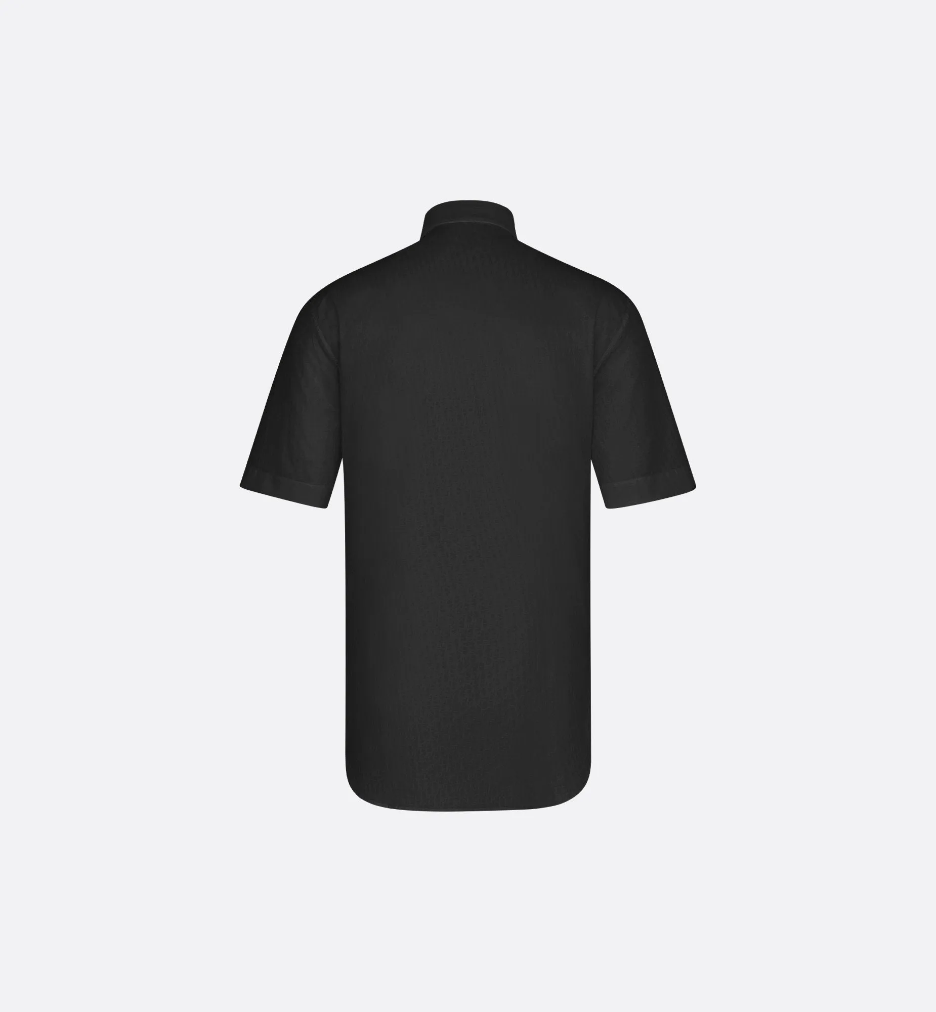 Dior Oblique Short-Sleeved Shirt Black Cotton Jacquard