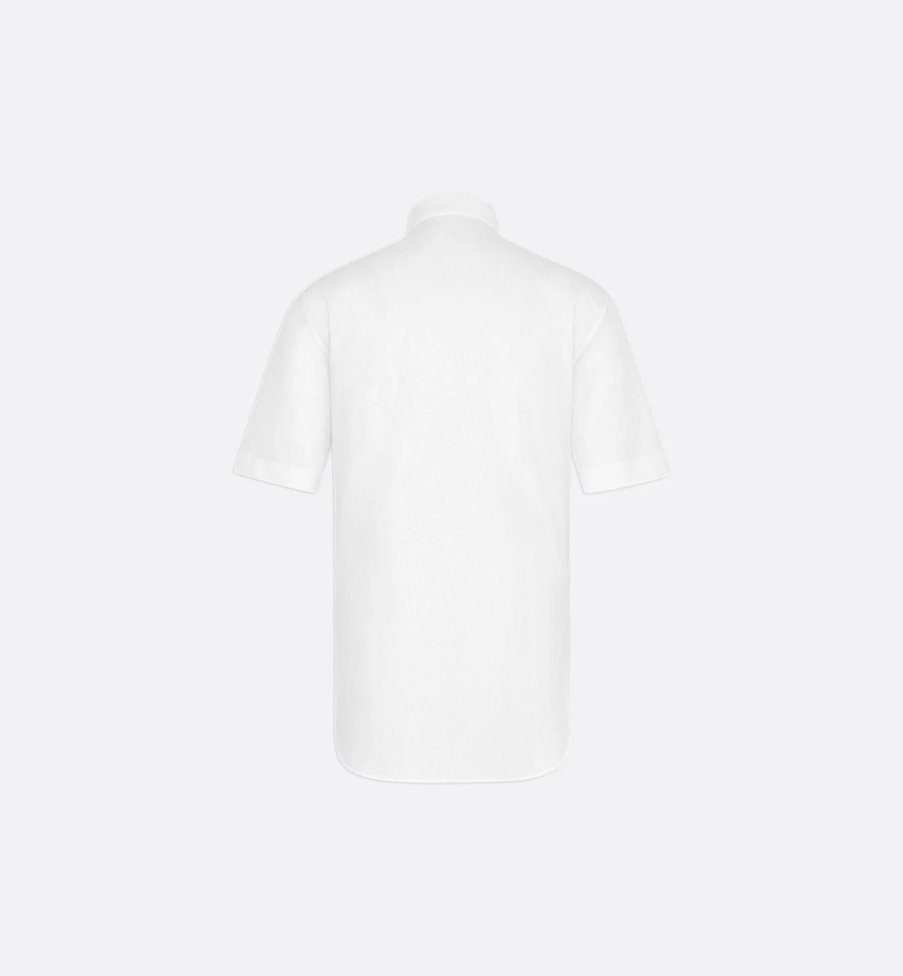 Dior Oblique Short-Sleeved Shirt White Cotton Jacquard