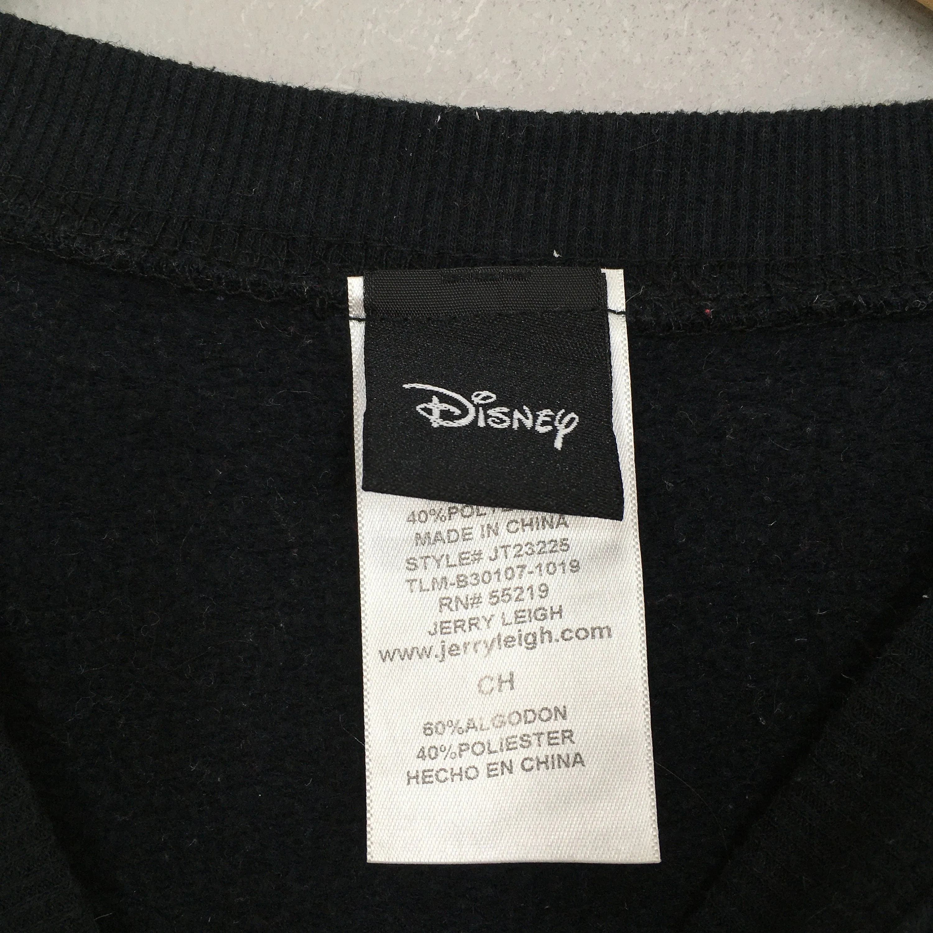 Disney Spell Out Black Sweatshirts Small