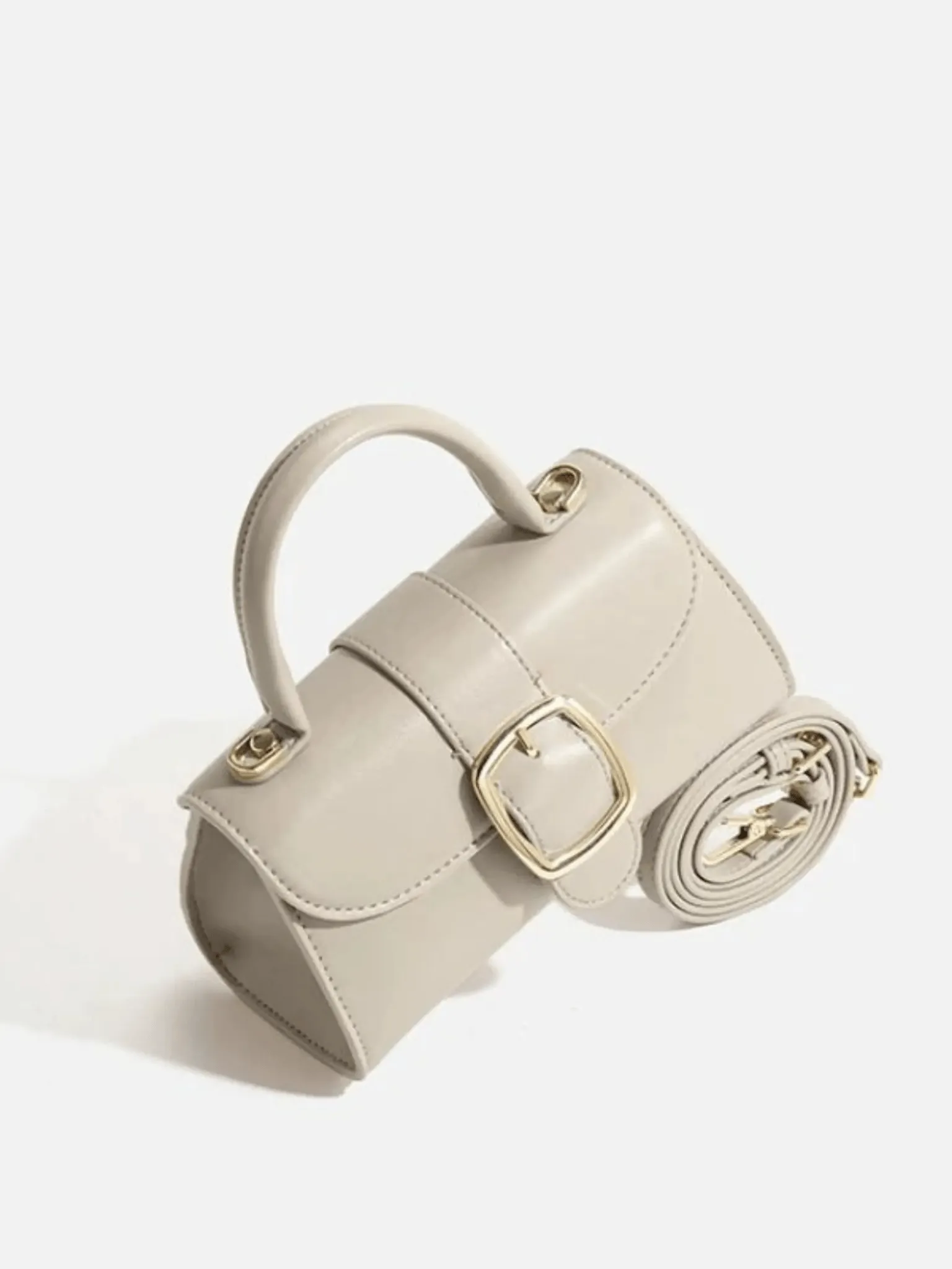 Eloise | Buckle Accent Top-Handle Bag