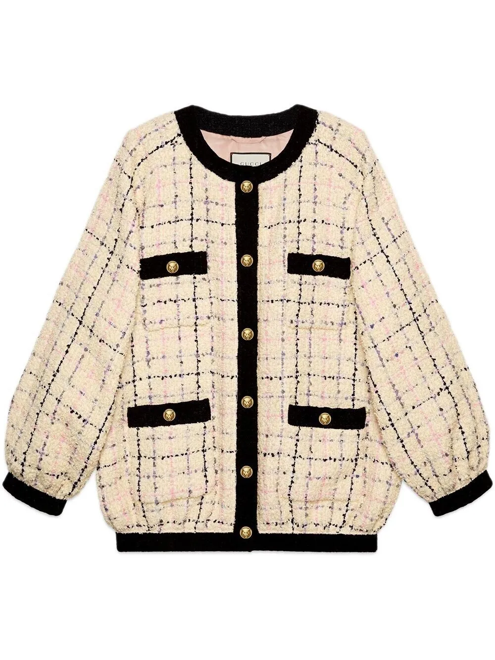 Gucci 2022 Oversize tweed bomber jacket coat jacket Size I 36 as worn by J LO ladies