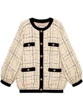 Gucci 2022 Oversize tweed bomber jacket coat jacket Size I 36 as worn by J LO ladies