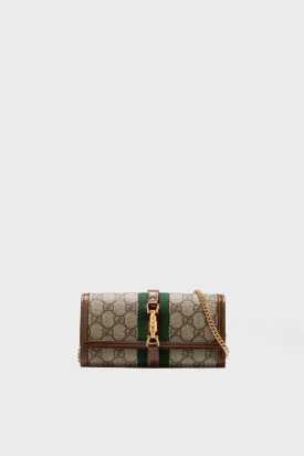 Gucci Beige GG Canvas Jacket 1961 Wallet On Chain