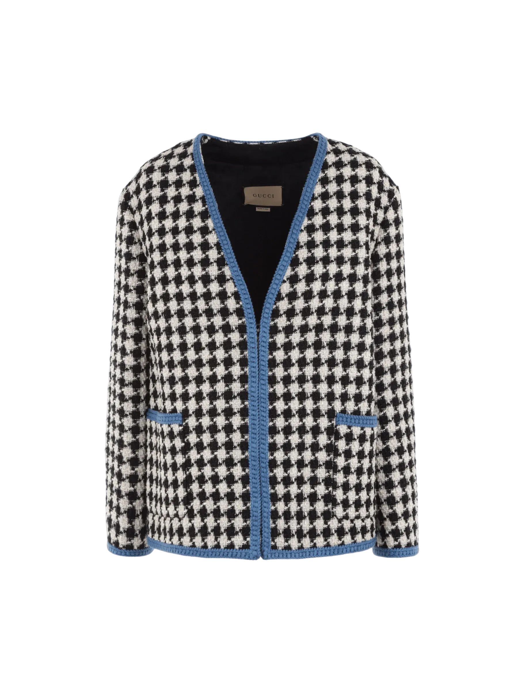 Houndstooth Tweed Blazer