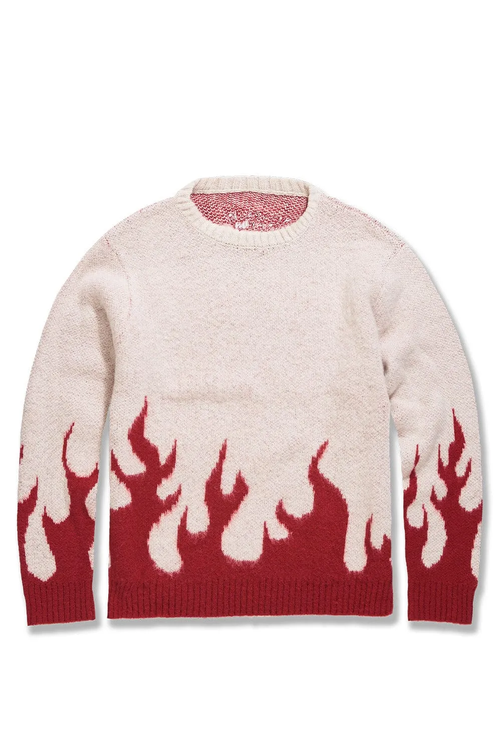 Inferno Crewneck Sweater (Blood Ivory)