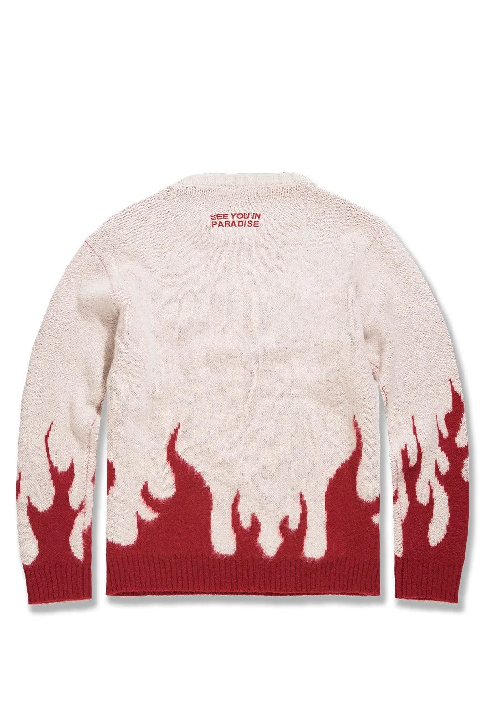 Inferno Crewneck Sweater (Blood Ivory)
