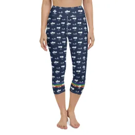 Island Dream High Waist Yoga Capri Leggings
