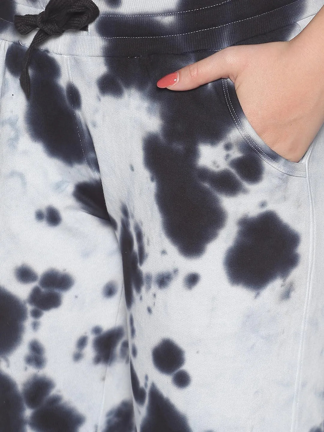 Kultprit Women Jogger With Tie & Dye Wash