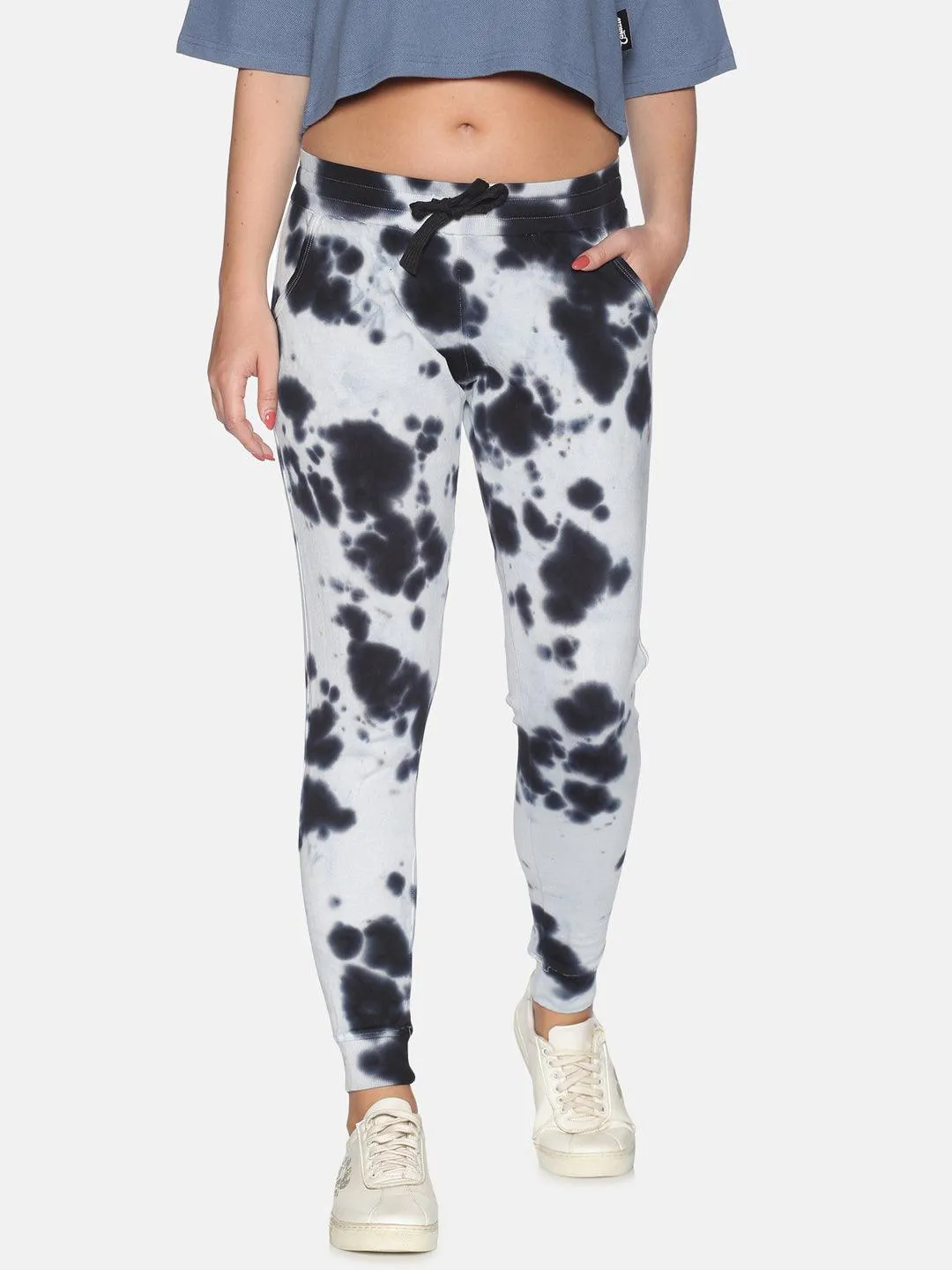 Kultprit Women Jogger With Tie & Dye Wash
