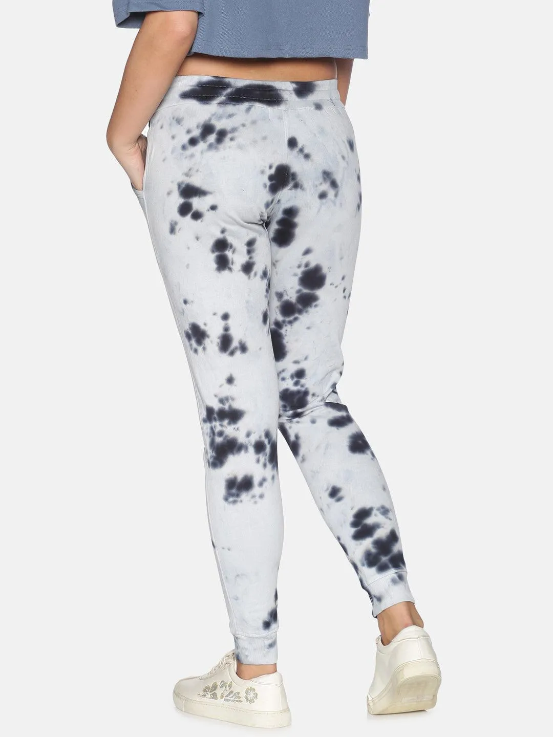 Kultprit Women Jogger With Tie & Dye Wash