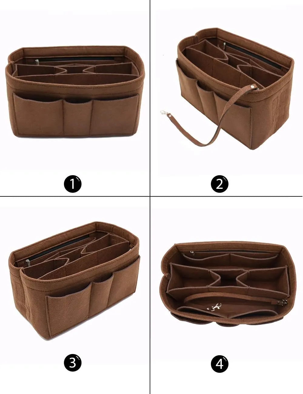LEXSION Felt Insert Bag Organizer Bag In Bag For Handbag Purse Organizer Fits Speedy Neverful