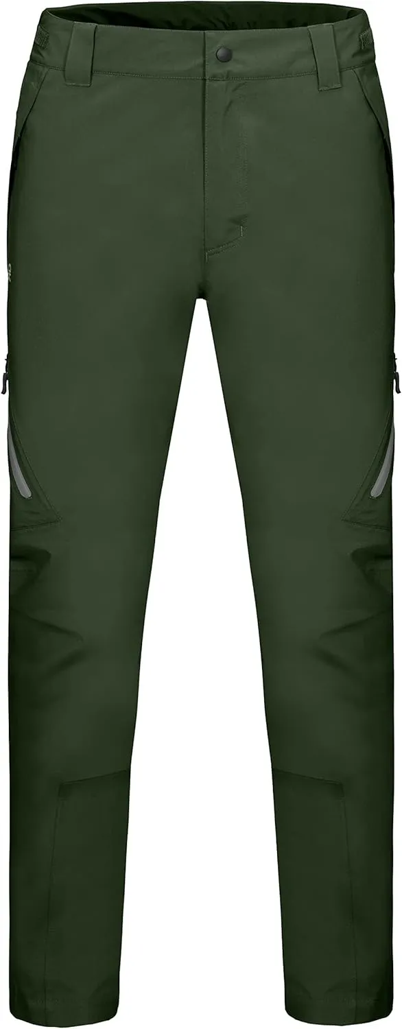 Little Donkey Andy Men's Lightweight Waterproof Rain Pants Breathable Hiking Pant for Outdoor Fishing
