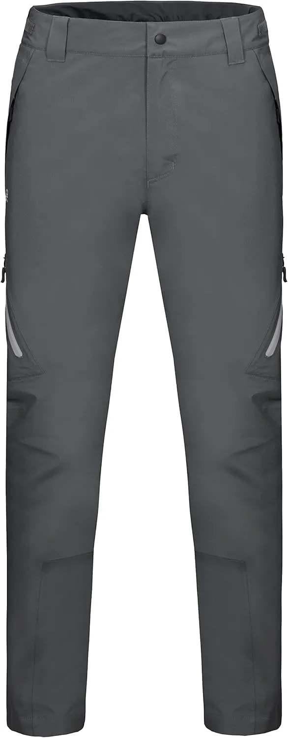Little Donkey Andy Men's Lightweight Waterproof Rain Pants Breathable Hiking Pant for Outdoor Fishing