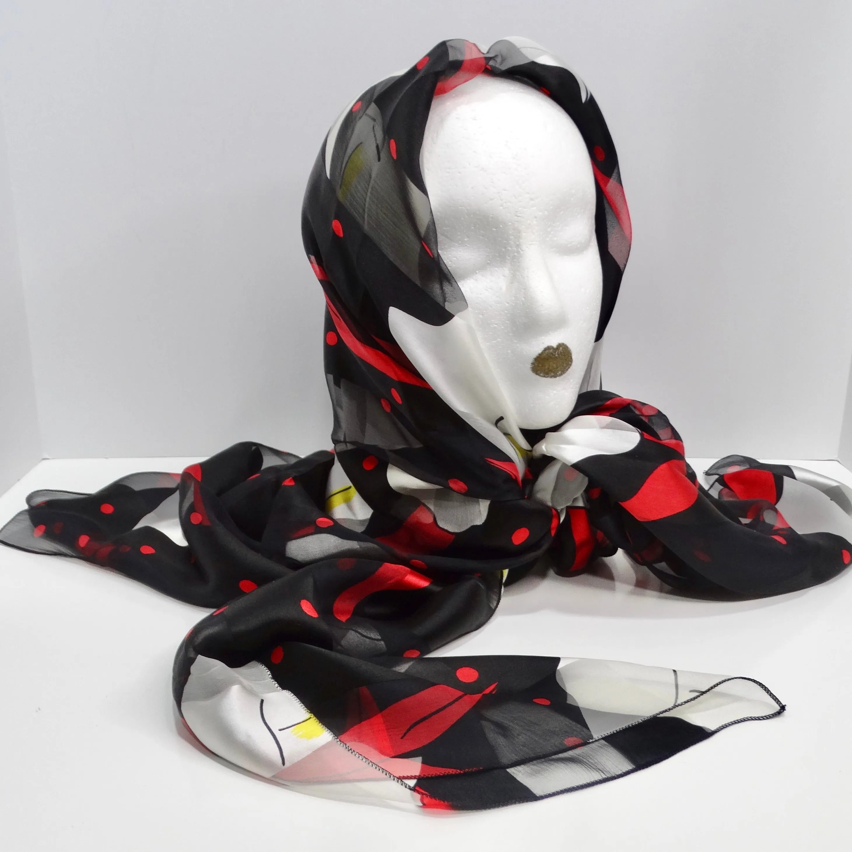 Made For Liberty 1990s Floral Silk Scarf