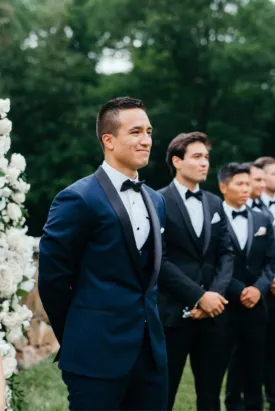 Men Blue Suit Wedding Suit 3 Piece Suit Dinner Groom Suits Slim Fit Tuxedo Three Piece Suit Bespoke Tailoring Gift For Him
