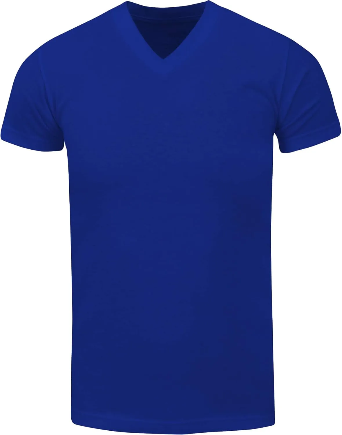 Men's Heavyweight Cotton T Shirt  Basic 6.2 Ounce Short Sleeve V Neck Plain Tee Top Tshirts Regular Big and Tall Size