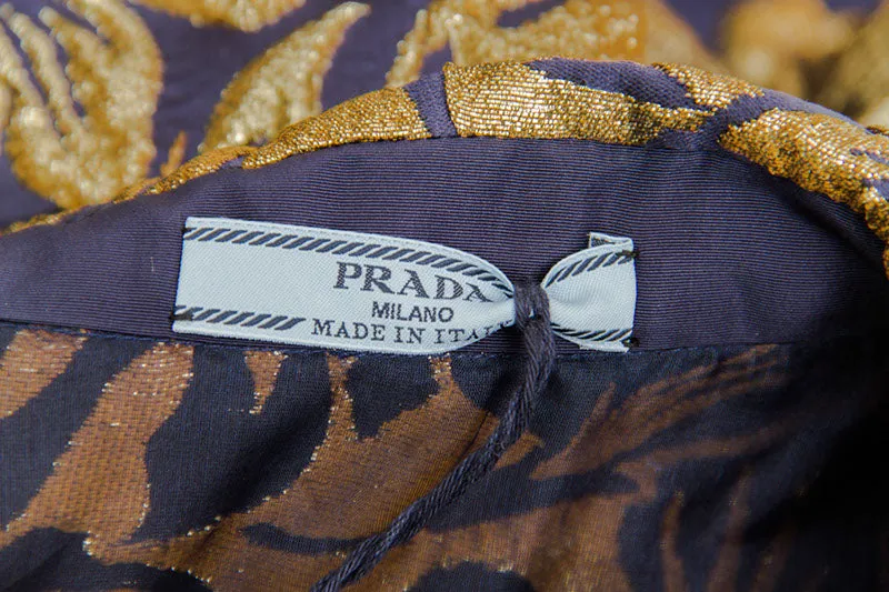 METALLIC JACQUARD TOP WITH TAGS
